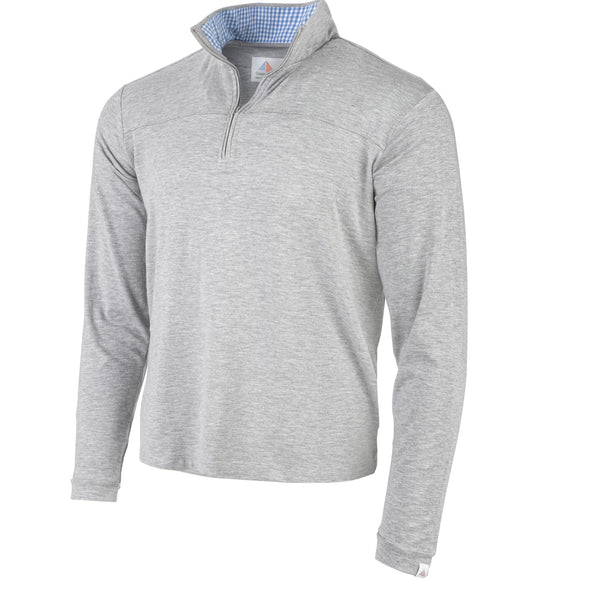 Seaside Deckhand Q-Zip - Athletic Grey (SMALLS ONLY)